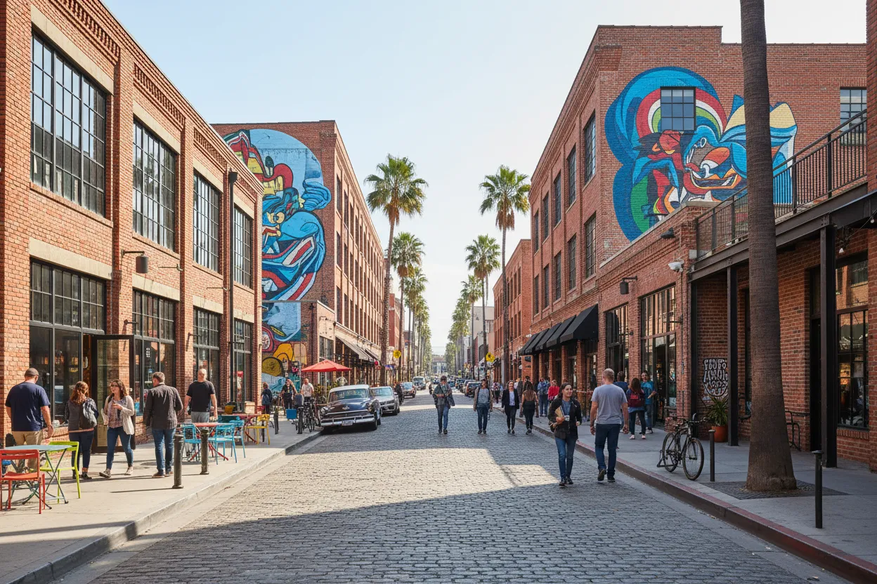Stroll through the Arts District